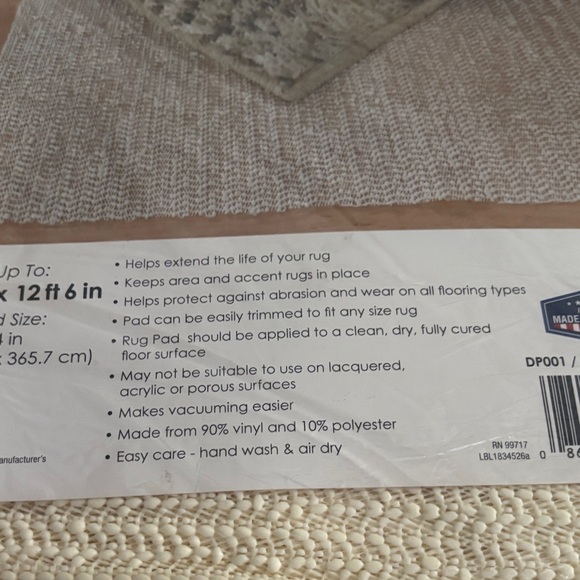 NWT Mohawk Rug Stop Rug Gripper Pad for Large Rugs - Picture 4 of 5